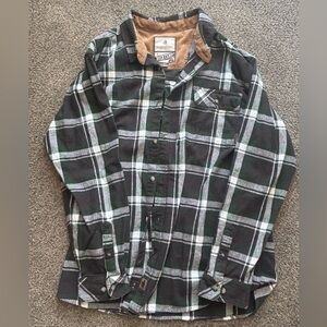 Legendary Whitetails Plaid Flannel Shirt - Green and Black